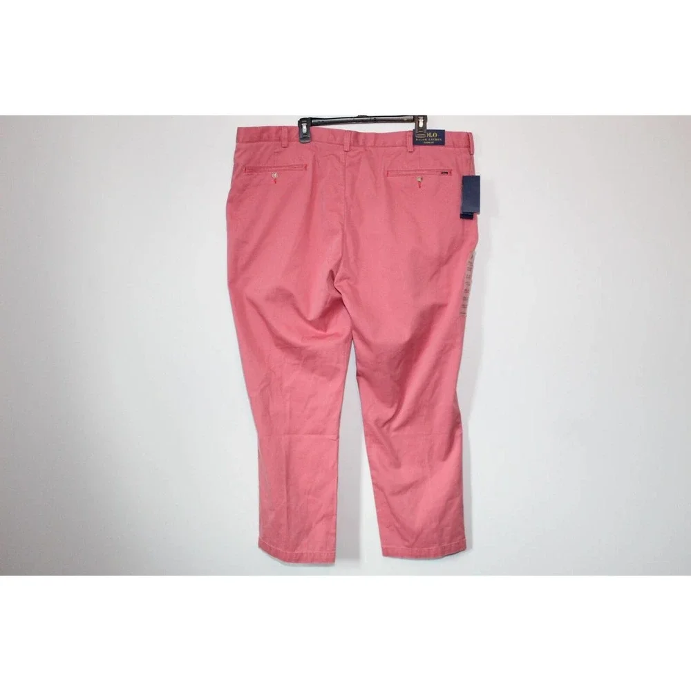 NWT Polo Ralph Lauren Classic Fit Chino Pants Berry Men's Size 46 B x 30 H14459 - Picture 7 of 12
